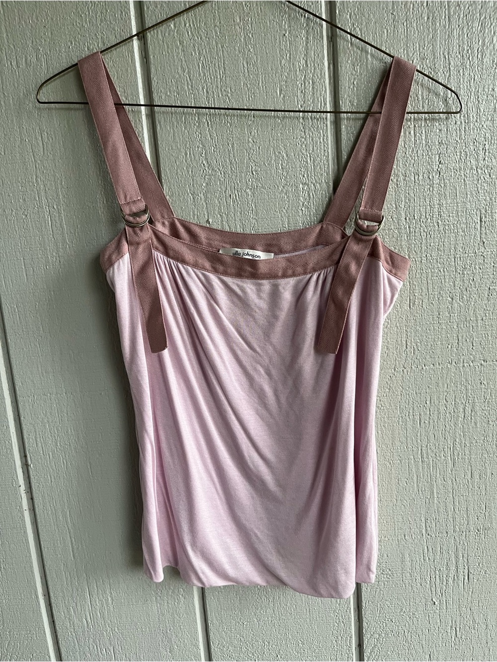 Ulla Johnson Dusty Pink Buckle Strap Camisole Tank Top Size S